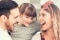 Happy family at home