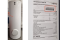 Vitocell 300-B serial number located on back of cylinder