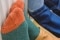 Feet on a radiator